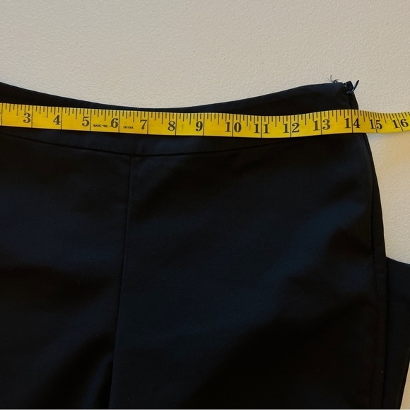 Magaschoni Pants Cropped Black Women's Size 4 Stretch Side Zip - Picture 10 of 11